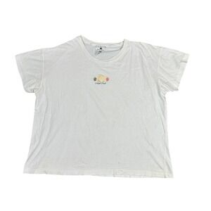 Vintage Cuffy's Cape Cod Seashell Embroidered Cotton T-Shirt White XL